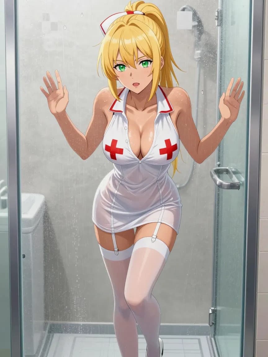 Alexa - Sexy Nurse - Bathroom Steam