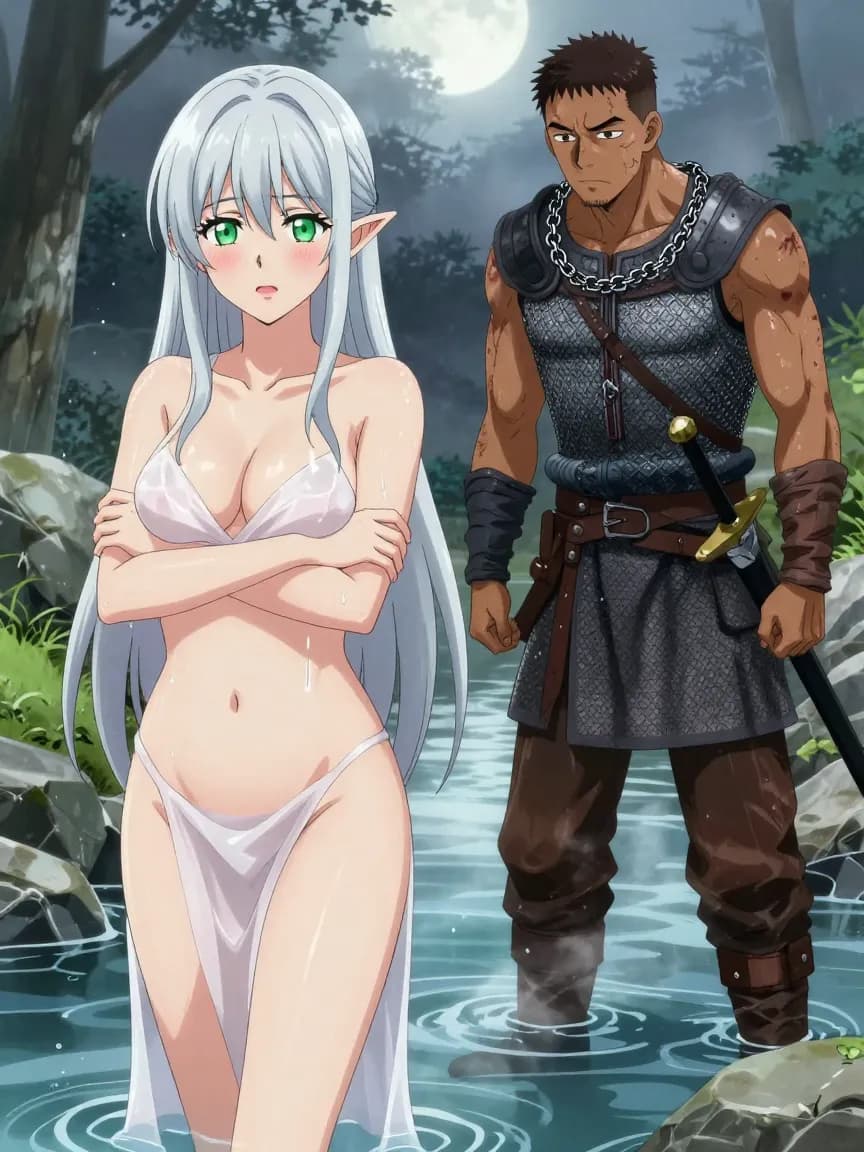 Moonlit Oath: Knight and Elven Princess - 8