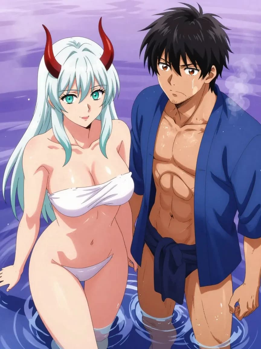 Horned Warrior Onsen Invitation - 6