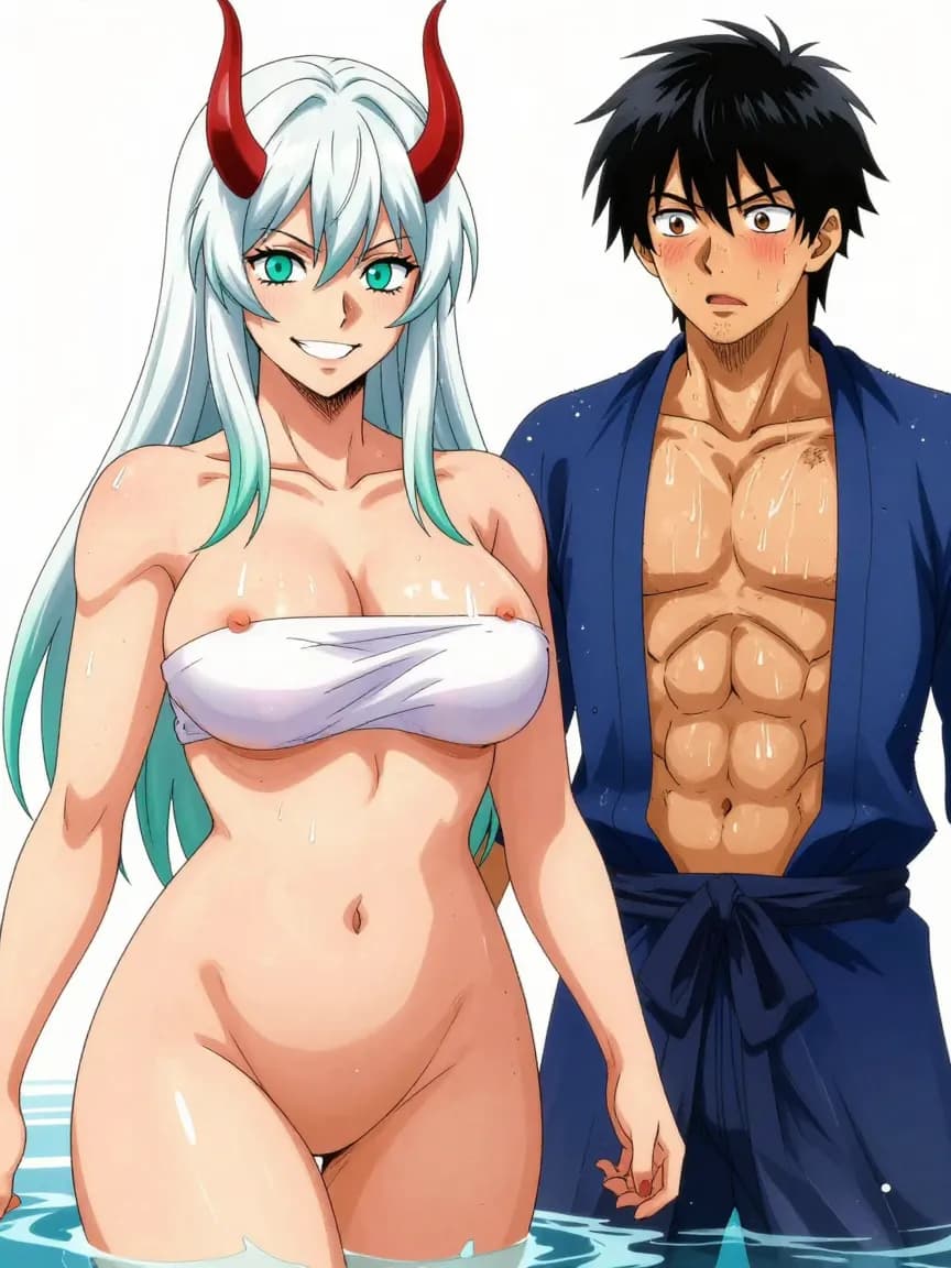 Horned Warrior Onsen Invitation - 7