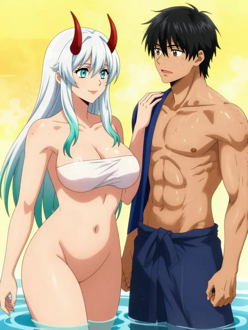 Horned Warrior Onsen Invitation - 8
