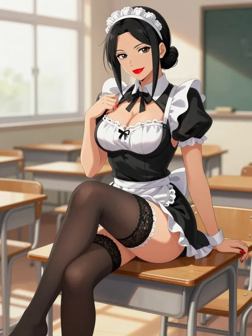 Isabella - Sexy Maid - Classroom Afternoon