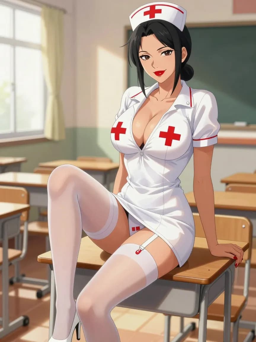 Isabella - Sexy Nurse - Classroom Afternoon