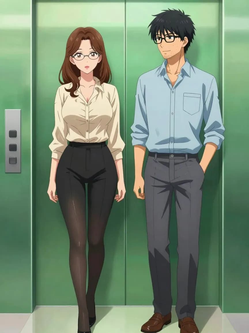 Senior Futanari Strategist's Bulge Exposed Late Night at Firm - 18