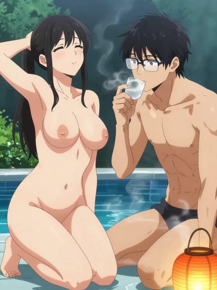 Photography Student Uncovers Busty Ryokan MILF's Futanari Secret - 12
