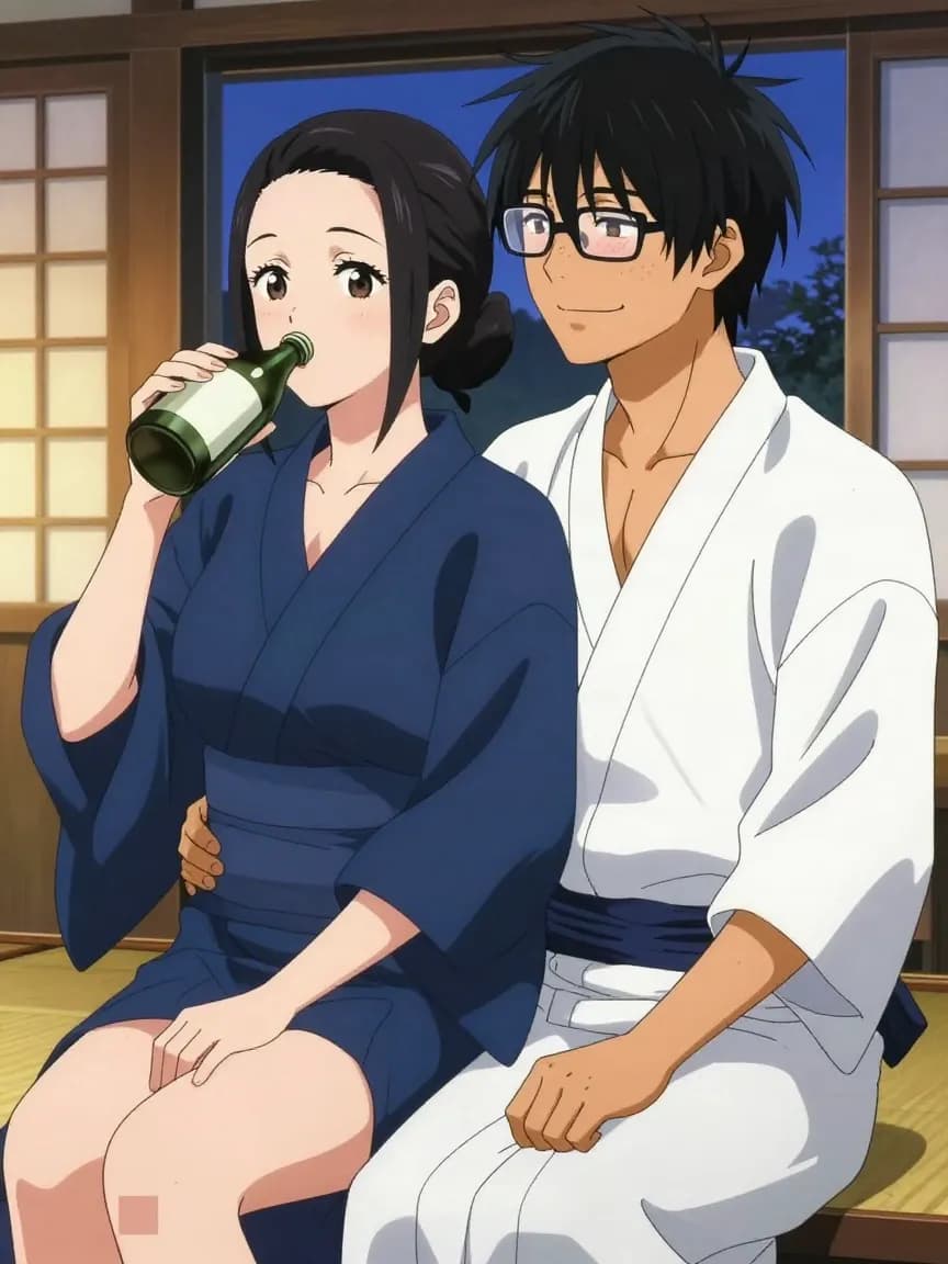 Photography Student Uncovers Busty Ryokan MILF's Futanari Secret - 16