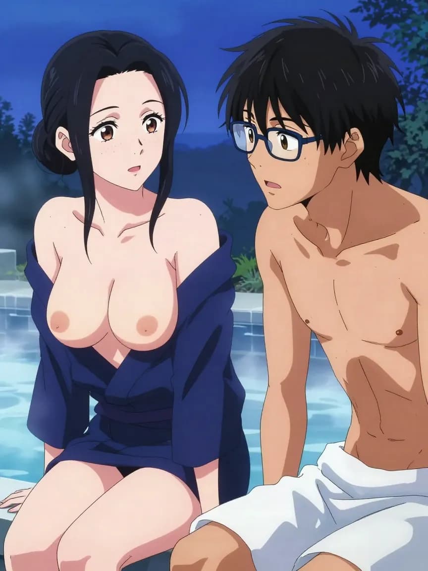 Photography Student Uncovers Busty Ryokan MILF's Futanari Secret - 3