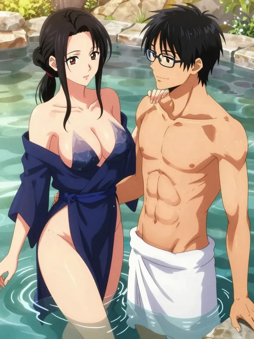 Photography Student Uncovers Busty Ryokan MILF's Futanari Secret - 4