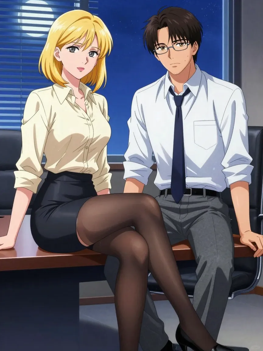 Obéissance au Bureau : MILF Consultante, Test de Stress Nocturne - 3