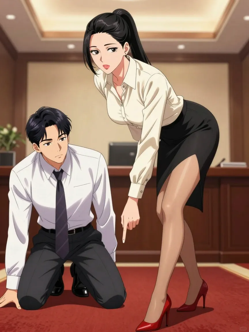 Femdom Manhwa : Interrogatoire Chaebol au Bureau - 3