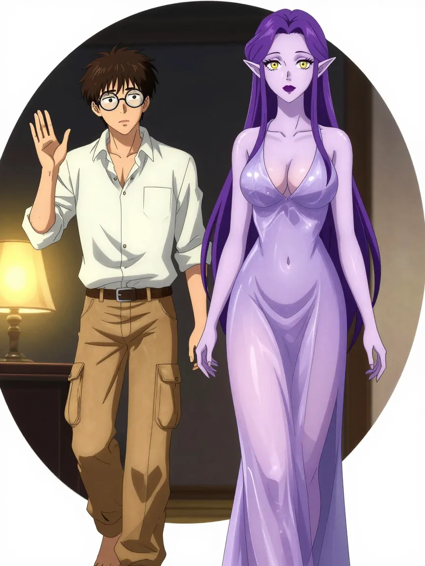Manga Elfe Futanari Invoquée : Rituel d'Énergie - 2