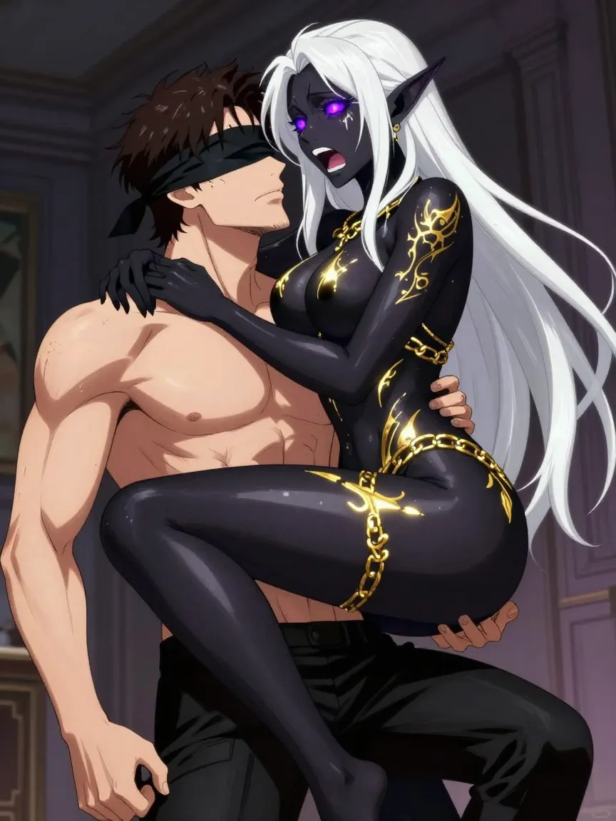 Temple of Shadow Desire: Thief Meets Dark Elf Priestess - 14