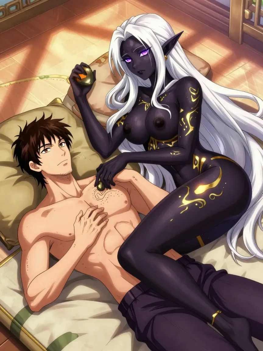 Temple of Shadow Desire: Thief Meets Dark Elf Priestess - 16