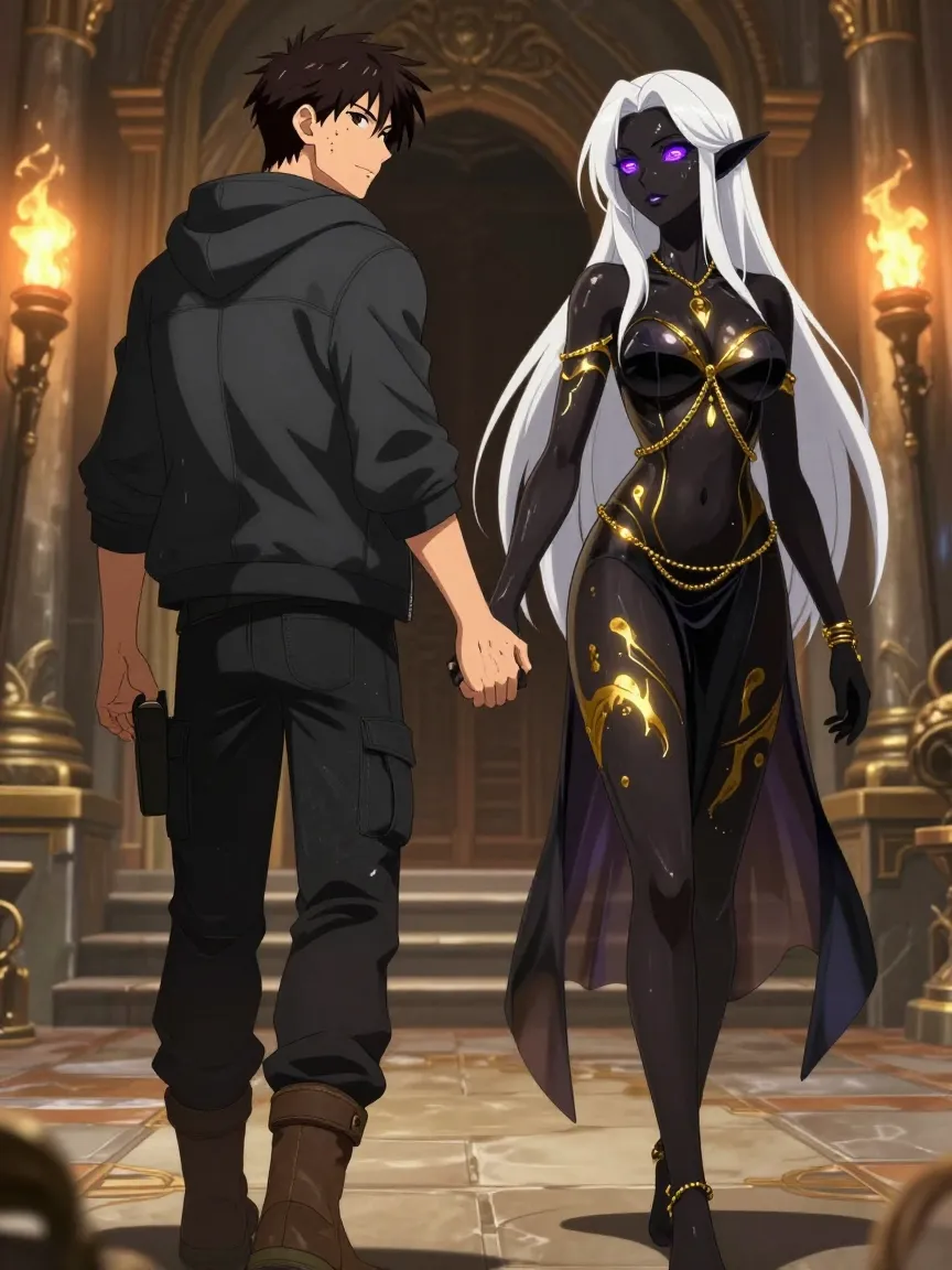 Temple of Shadow Desire: Thief Meets Dark Elf Priestess - 4