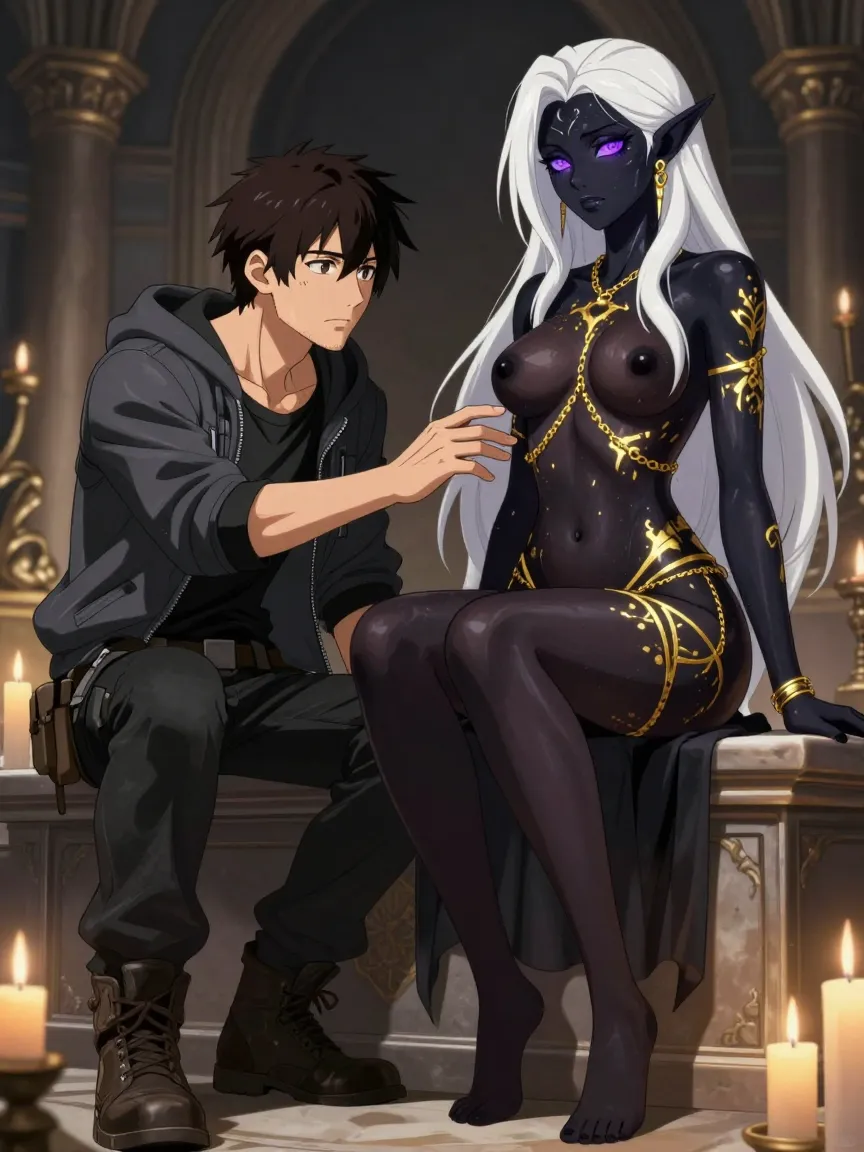 Temple of Shadow Desire: Thief Meets Dark Elf Priestess - 6