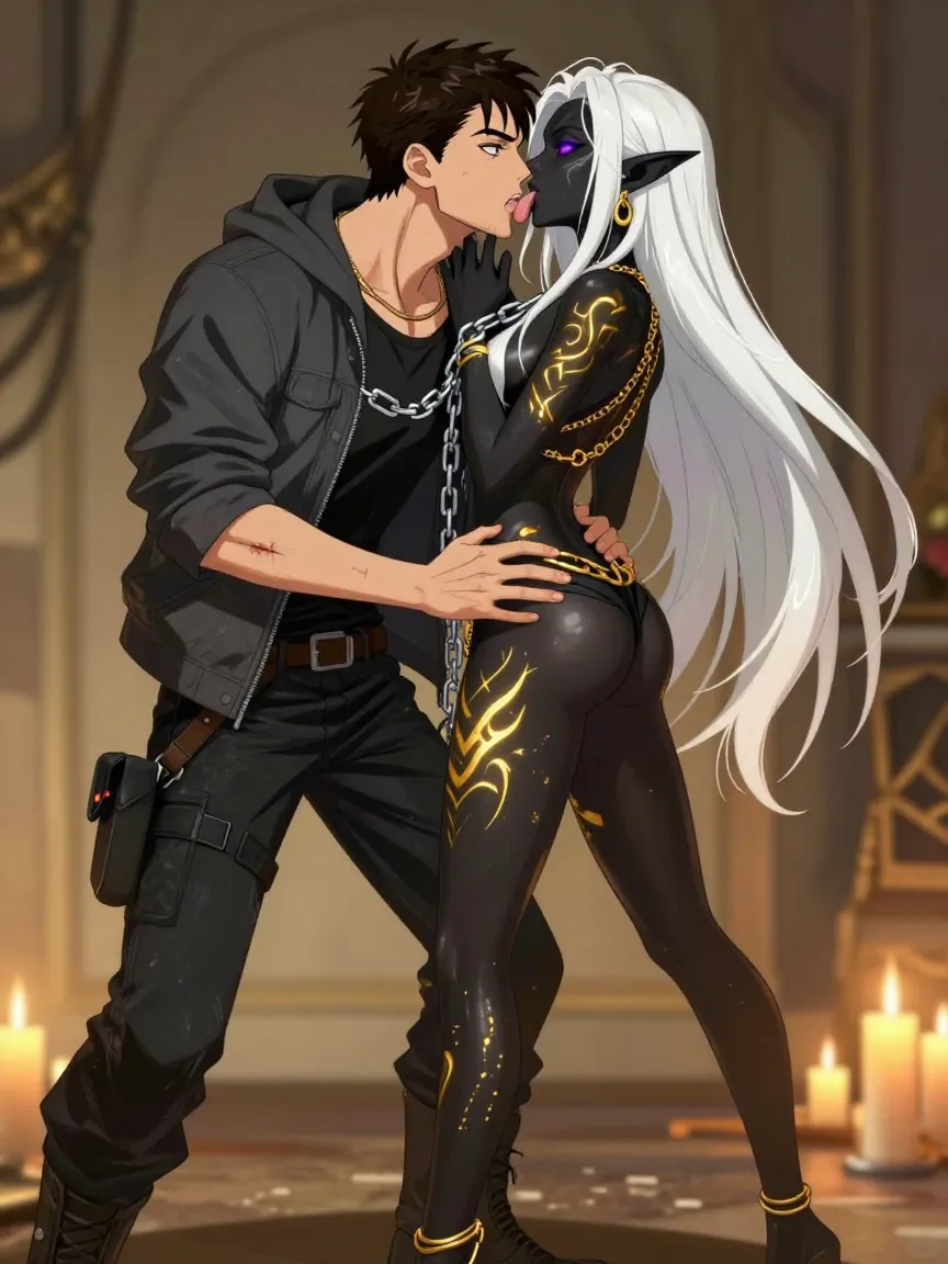 Temple of Shadow Desire: Thief Meets Dark Elf Priestess - 8